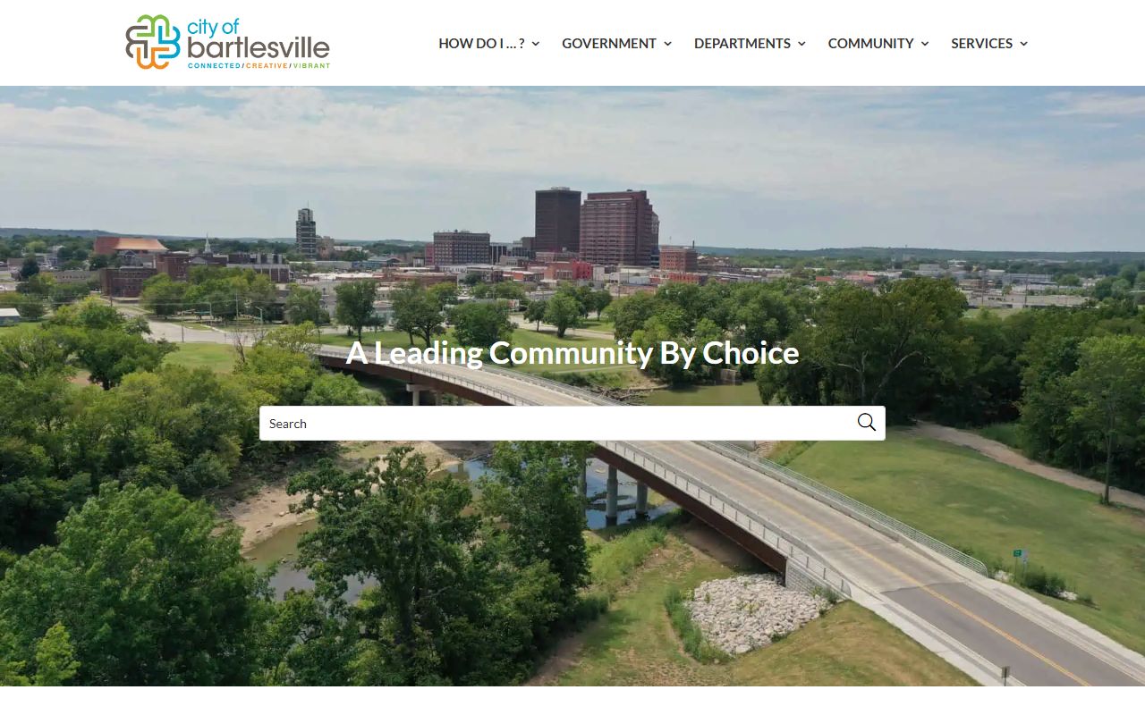 Bartlesville Oklahoma city official website public records