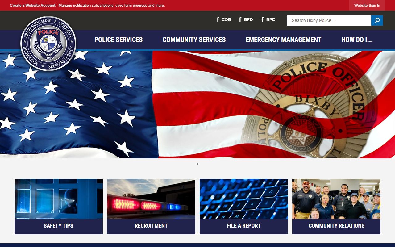 Bixby Police Department public records and open records requests