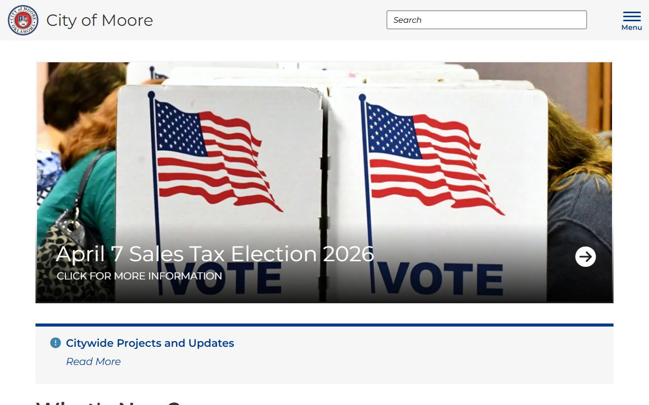 Moore Oklahoma city official website public records