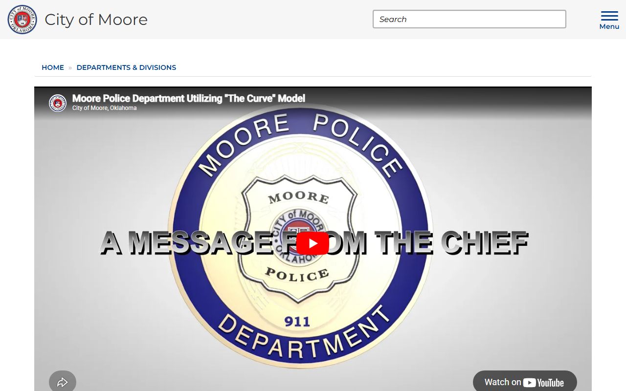 Moore Police Department public records division