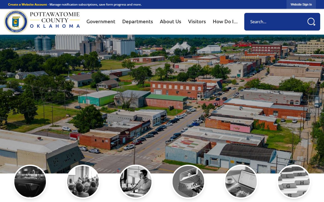 Pottawatomie County official website for public records access