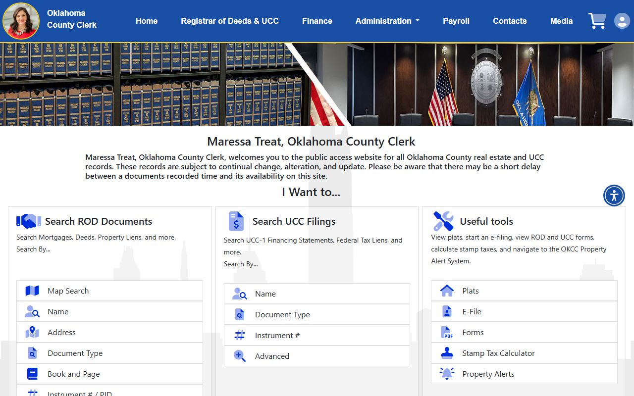 Oklahoma County Clerk Records OKCC online public records